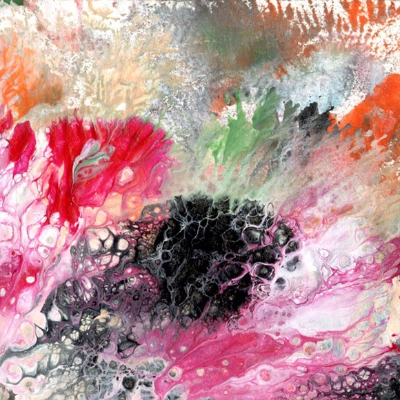 Original ACEO - Miniature Abstract Painting - Organic Abstract 1 - Picture 5 of 5